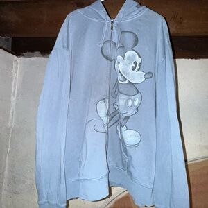 Disney Light Blue Zip-Up Hoodie